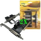 KIT c/ 02 Placa Pci 2 Seriais 1 Paralela C/ Low Profile FEAS