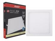 KIT c/05 Led Painel Pop Plafon Embutir Quadrado 22x22 NE 4000k 18w Bivolt Avant