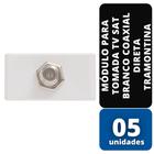 KIT C/ 05 Módulo para Tomada TV SAT Bc Coaxial Tramontina