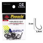 Kit C/10 Anzol Maruseigo Com Fisga Pinnacle Ring N-20 Afiado