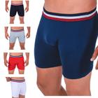 Kit C/10 Boxer Algodao Long Leg Cueca Masculino Box Confortavel