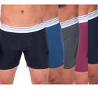 Kit C/10 Cuecas Boxer Wear Algodão Long Leg Box Cotton Revenda