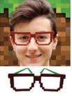 Kit C/ 10 Óculos Minecraft Temático Festas Eventos