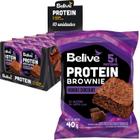 Kit c/ 10und Protein Brownie Double Chocolate BELIVE 40g