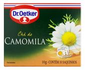 Kit c/ 12 Cha Camomila Dr.Oetker Caixa 10g 10 saches