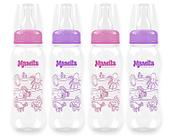 Kit C/12 Mamadeiras Menino Menina Decorada 240Ml - Mamita