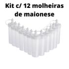 Kit c/ 12 molheiras de maionese 280 ml