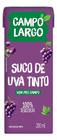 Kit c/ 12 Suco De Uva Tinto Campo Largo 200ml 100% suco