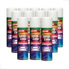 Kit C/12 Tinta Spray Automotivo Colorgin Branco Brilhante - 300ml