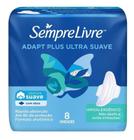 Kit c/ 2 Absorvente feminino Sempre Livre Adapt plus Suave