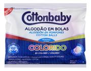 Kit c/ 2 Algodao em Bolas Hidrofilo Colorido Cottonbaby 50g