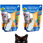 Kit C/ 2 Areia Sílica Higiênica Chalesco Para gatos Micro Cristais de Gel 1,8Kg