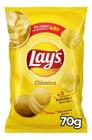 Kit c/ 2 Batata Lay's classica sem gluten 70 g