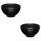 KIT C/2 BOWL PRETO TASTY 440ml