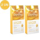 Kit c/ 2 caixas de folhas para depilação facial natural depilflax c/24 unid cada