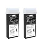 Kit c/2 Ceras Depilatória Negra Refil Roll On Depilflax 100g