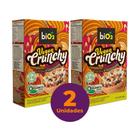 Kit c/ 2 Cereal Matinal Orgânico Sem Glúten Cenoura, Beterraba, Cacau e Caramelo biO2 Vegan Crunchy 200g