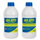 Kit c/ 2 Cola Adesivo Plástico p/ PVC em Frasco 850g - Akato