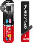 Kit c/ 2 Colgate Escova Dental Slim Soft Black 2 Contagem