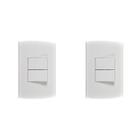 Kit C/2 - Conjunto Peesa Alfa 1505A 2 interruptores Simpl...