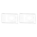 Kit C/2 - Conjunto Pial Pop 4X2 Branco Com Placa (1Furo) ...