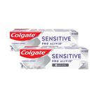 Kit c/ 2 Cremes Dentais Colgate Sensitive Pro-Alívio Real White 50g