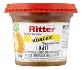 Kit c/ 2 Doce Cremoso Schmier Abacaxi Light Ritter Pote 380g