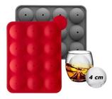 Kit C/ 2 Formas De Gelo Esfera Bola Silicone Redonda