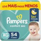 Kit c/ 2 Fraldas Pampers Confort Sec XG 54 Un