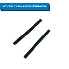 Kit C/ 2 Lâminas De Borracha Rodo Limpador De Vidros 45cm Limpeza Seca Profissional Tira Poeira Rodinho