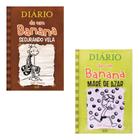 Kit C/2 Livros Diário de Um Banana 7 + 8 Capa Cartão