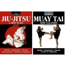 Kit c/ 2 livros guia das artes marciais - jiu jítsu e muay tai