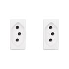 Kit C/2 - Modulo Pial Pop 1Tomada 20A Lg03020 Branco