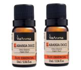 Kit C/ 2 Óleo Essencial De Laranja Doce 10 Ml - Via Aroma