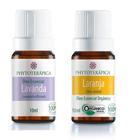 Kit C/2 Óleo Essencial de Lavanda 10 ml e Laranja Doce 10 ml - Phytoterápica