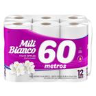 Kit c/ 2 Papel Higienico Mili Bianco 60 Metros Perfumado