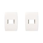 Kit C/2 - Placa Soprano Ilus 4X2 (1 Modulo Horizontal) 5...
