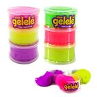 KIT C/2 Slime Gelelé Torre Glitter Com 3 Cores Geleca 196g