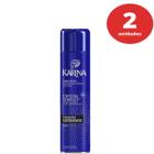 Kit c/2 spray fixador para cabelo karina controle & volume fixação extra forte 400ml