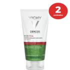 Kit c/2 vichy dercos micro peel shampoo esfoliante anticaspa 150g