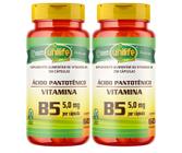 Kit C/2 Vitamina B5 Ácido Pantotênico 60 Caps Vegano Unilife