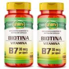 KIT C/2 Vitamina B7 Biotina 120 Cáps Cabelos Unha Pele Unilife