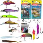 Kit C/ 20 Isca Artificial P/ Robalo Jumping Jig Plug Camarão
