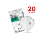 Kit C/ 20 Máscara De Protecao N95 Pff2-s 9920h Hospitalar