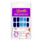 Kit C/ 24 Unhas Postiças E Colas Autoadesivas Linha Bonitta