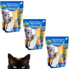 Kit C/ 3 Areia Sílica Higiênica Chalesco Para gatos Micro Cristais de Gel 1,8Kg