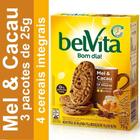 Kit c/ 3 Biscoito Mel e Cacau Belvita 75g