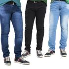 Kit C/ 3 Calca Jeans Masculina Skinny Com Lycra - Memorize jeans