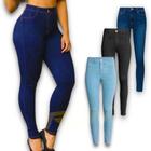Kit c/3 Calças Jeans Skinny Femininas Elastano Estica Slim 449