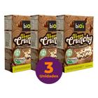 Kit c/ 3 Cereal Matinal Orgânico Sem Glúten Cacau e Caramelo biO2 Vegan Crunchy 200g